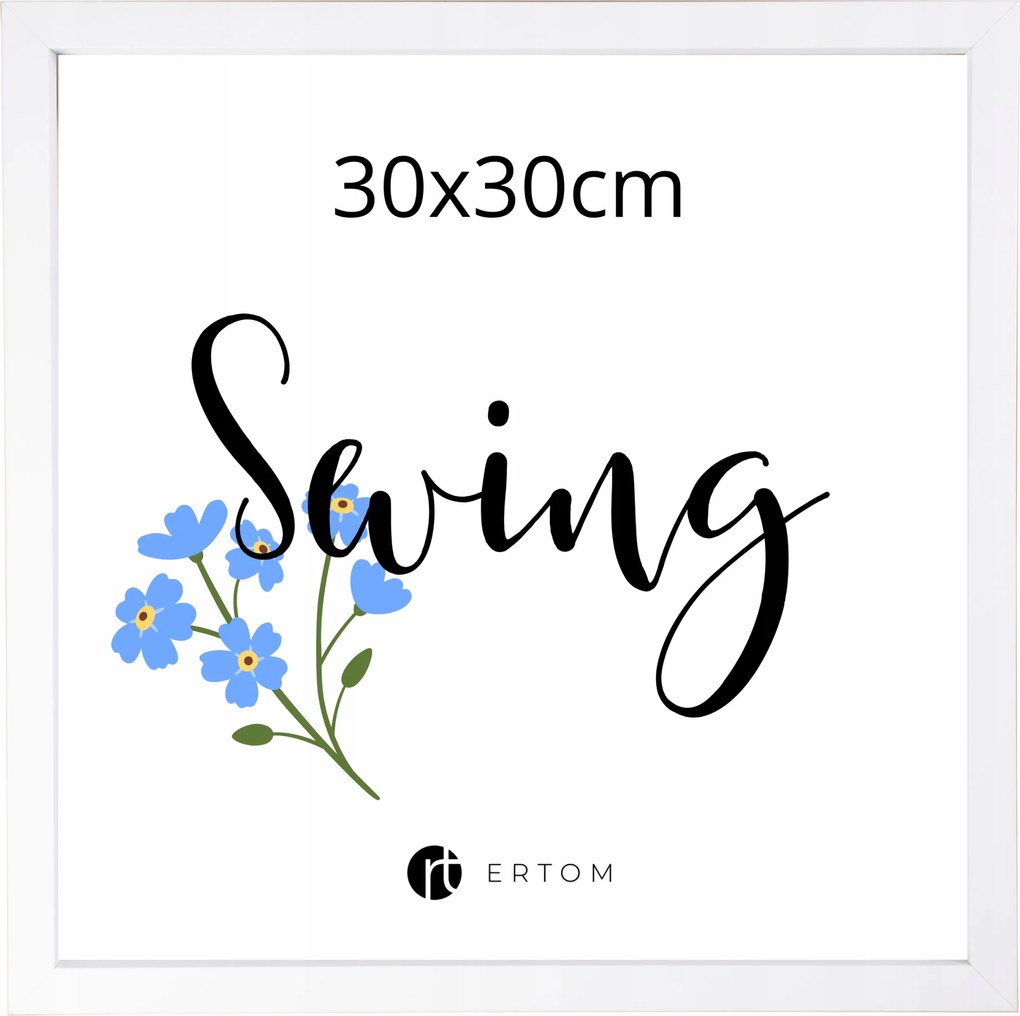 Képkeret 30x30 fehér modern skandináv Mdf