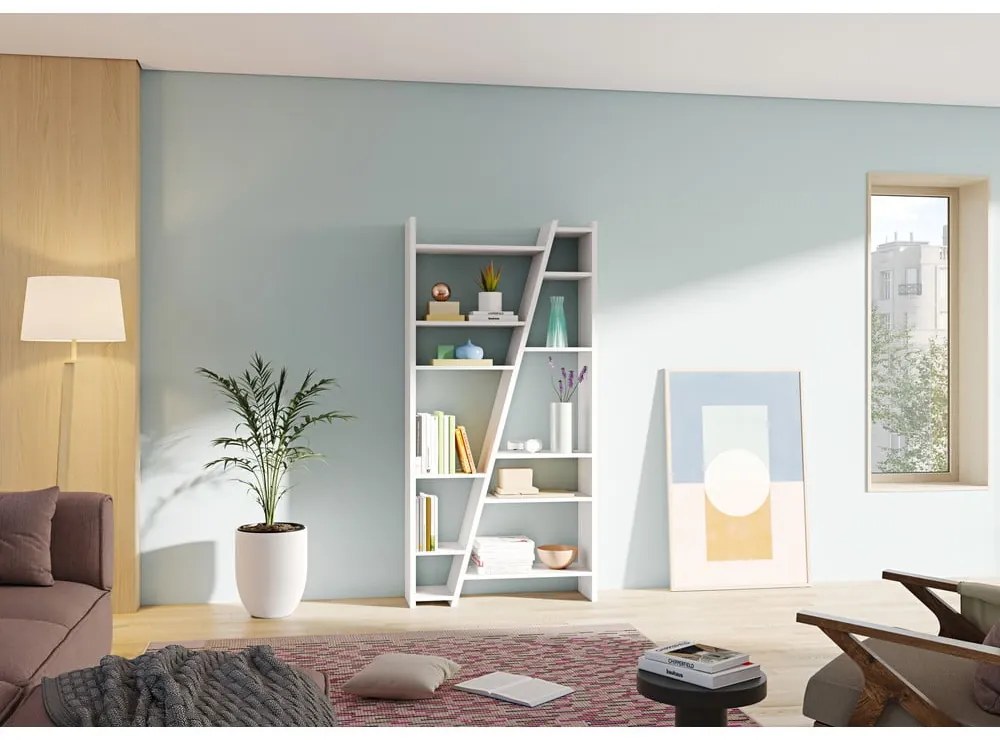 Delta fehér könyvespolc - TemaHome