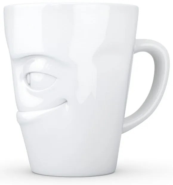 Fehér 'mosolygós' porcelánbögre - 58products