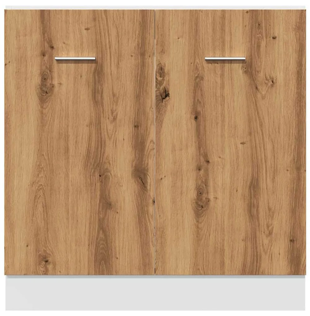 “Lyon” kézműves tölgy szerelt fa mosogató alsószekrény