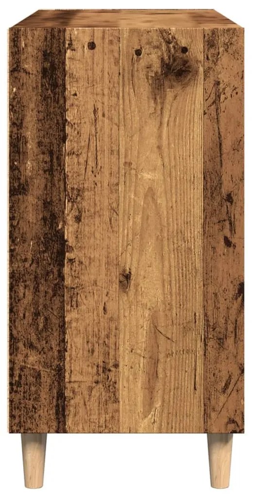 antik fa színű szerelt fa tálalószekrény 103,5 x 35 x 70 cm