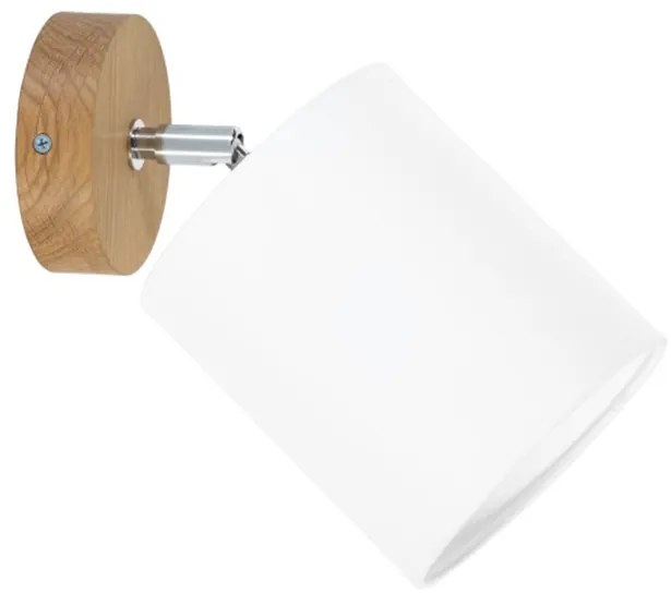 Spot-Light 56744174 - APRILLIA fali spotlámpa 1xE27/25W/230V, tölgy/fehér