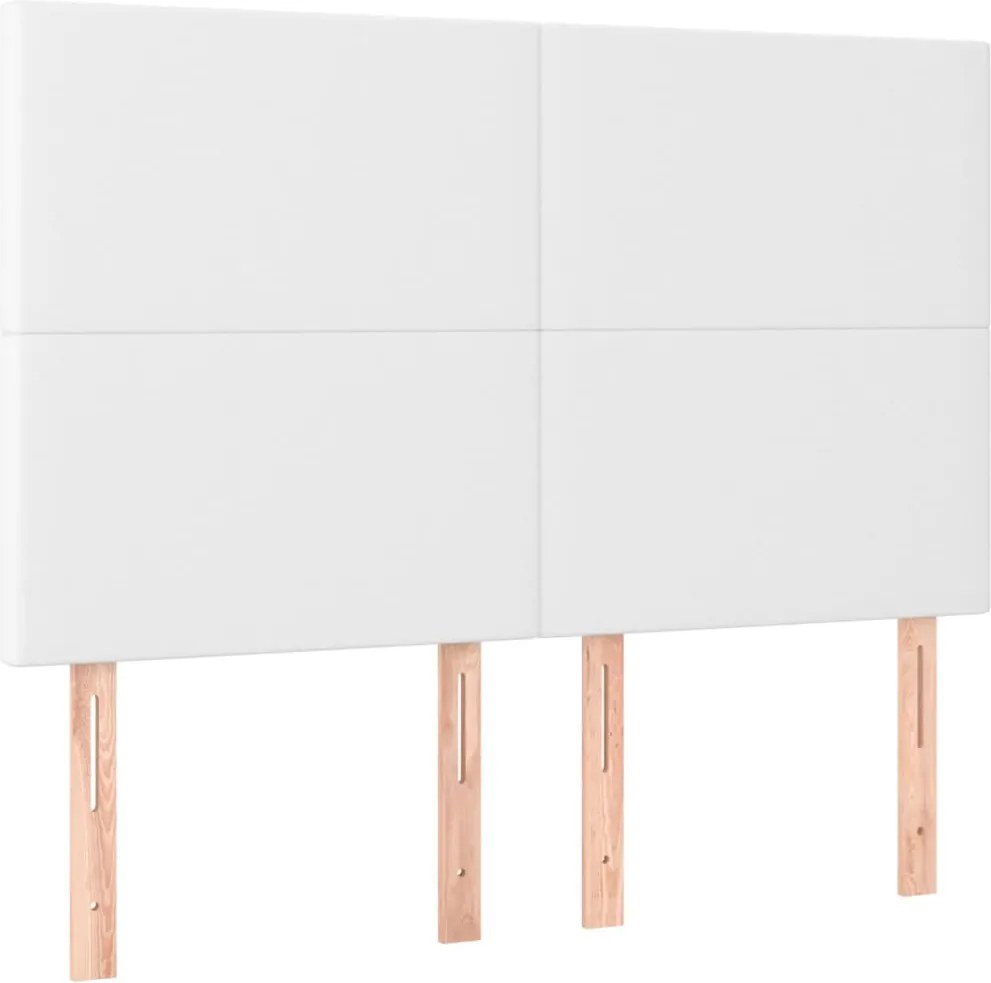 fehér műbőr fejtámla 144x5x118/128 cm