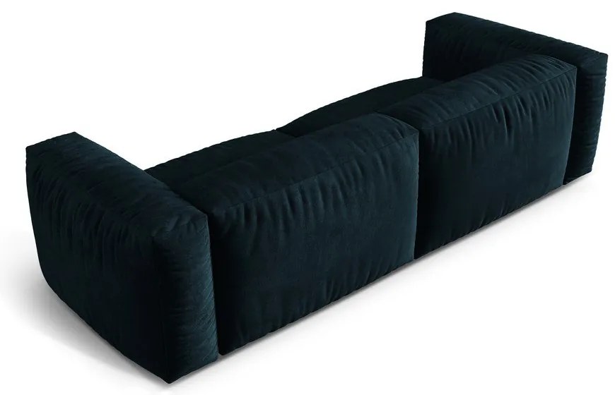 Sötétkék bársony moduláris kanapé 240 cm Martina – Micadoni