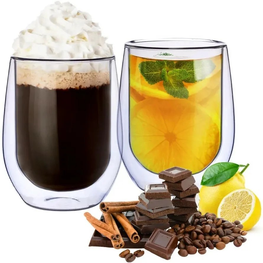 Altom Andrea2 db-os thermo pohár szett, 300 ml, kék