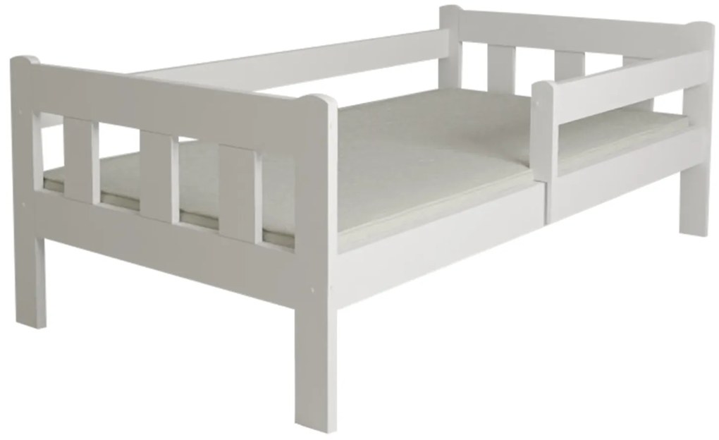Gyermekágy NESTY 90 x 200 cm, fehér Matrac: Matrac nélkül, Ágyrács: Lamellás ágyráccsal