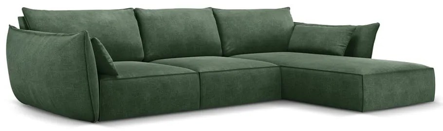 Sötétzöld sarokkanapé (jobb oldali) Vanda – Mazzini Sofas