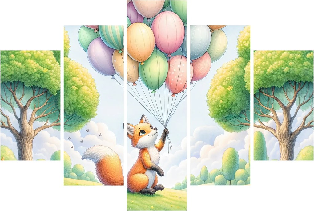 Kép – Boldog róka (150x105 cm)