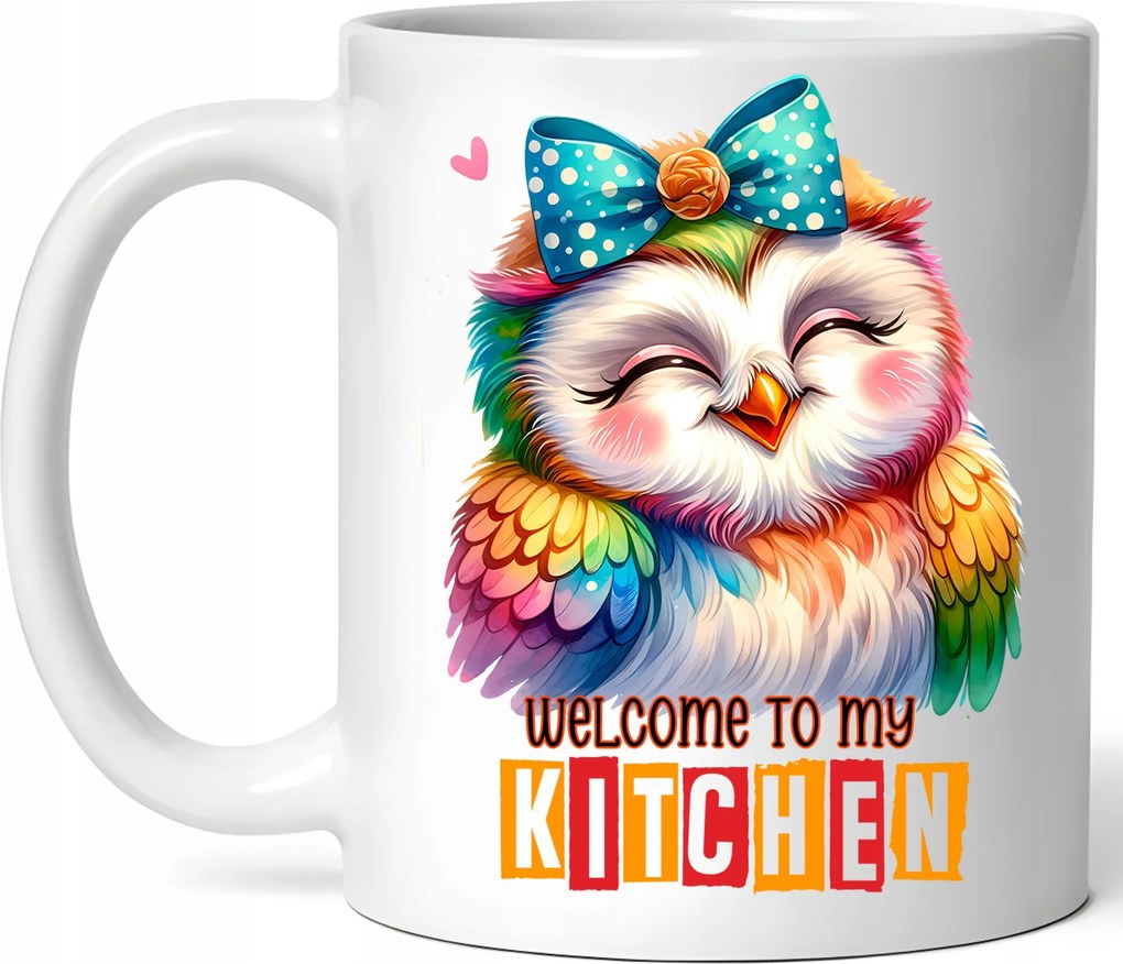 Látványos Bögre Aranyos Bagoly Kerámia Doboz 330ml