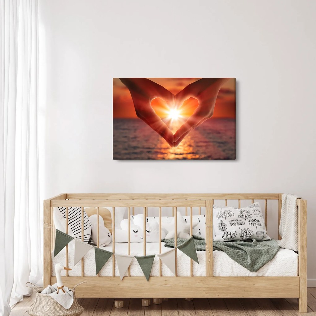 Kép - Nap a szívben (90x60 cm)