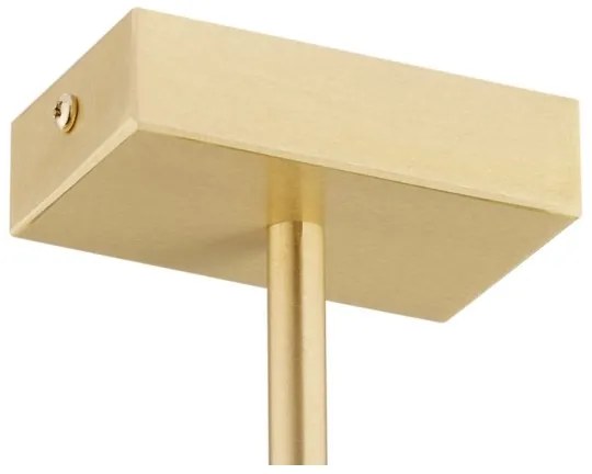 Argon 1767 - Csillár rúdon FREEMONT 4xE27/15W/230V arany/fehér/fekete