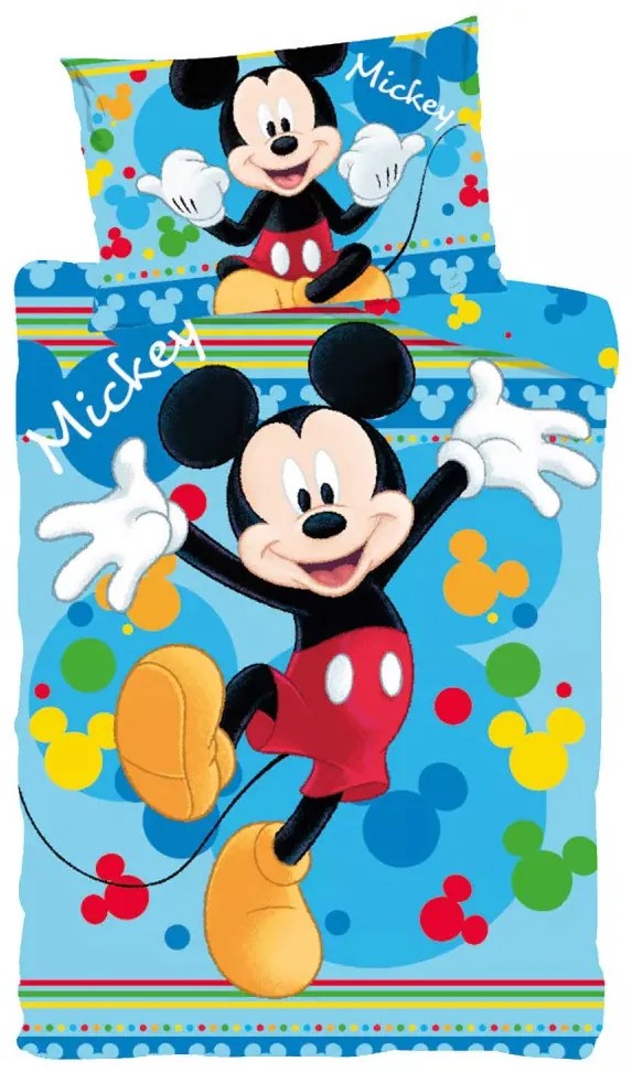 Disney Mickey ovis ágyneműhuzat 100x135 cm 40x60 cm (Joyful)