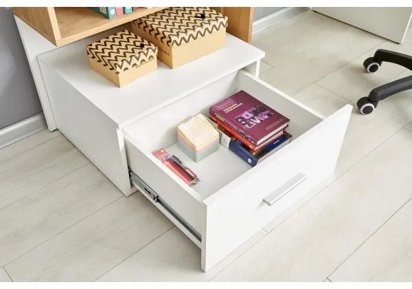 Íróasztal GORA tölgy/fehér