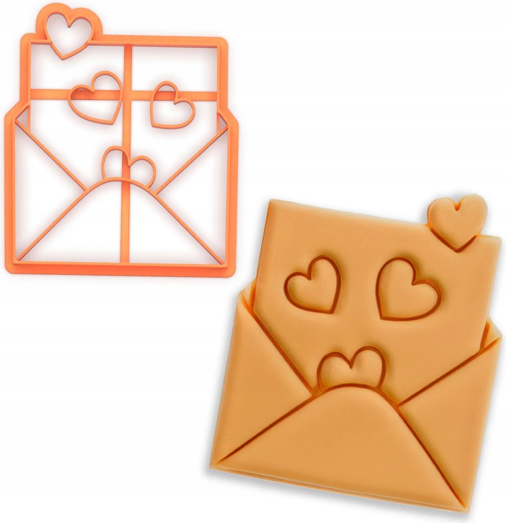 Prémium Kekszlyukasztó Forma Valentin Napi Levél Boríték Valentin nap