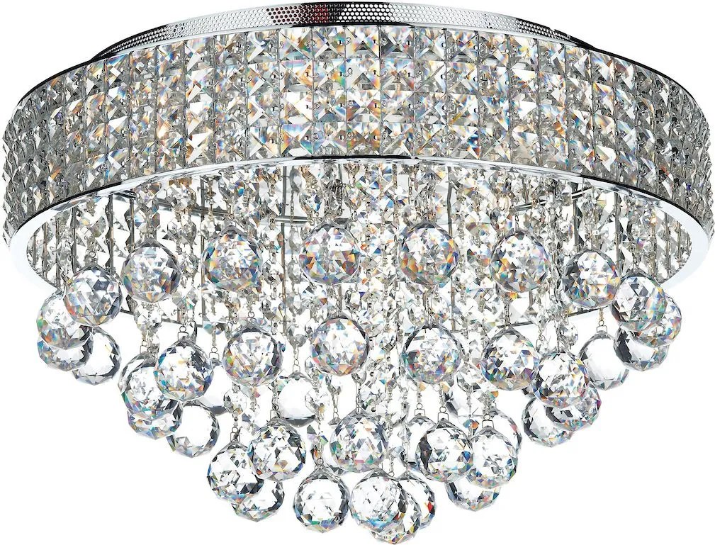 DAR LIGHTING MAT5450 MATRIX Kristály Mennyezeti Lámpa Csiszolt Króm G9 IP20