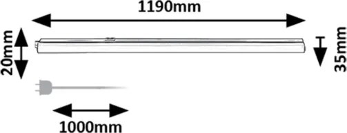 Rabalux 78015 - LED Pultmegvilágító BAREG LED/16W/230V 3000/4000K fekete