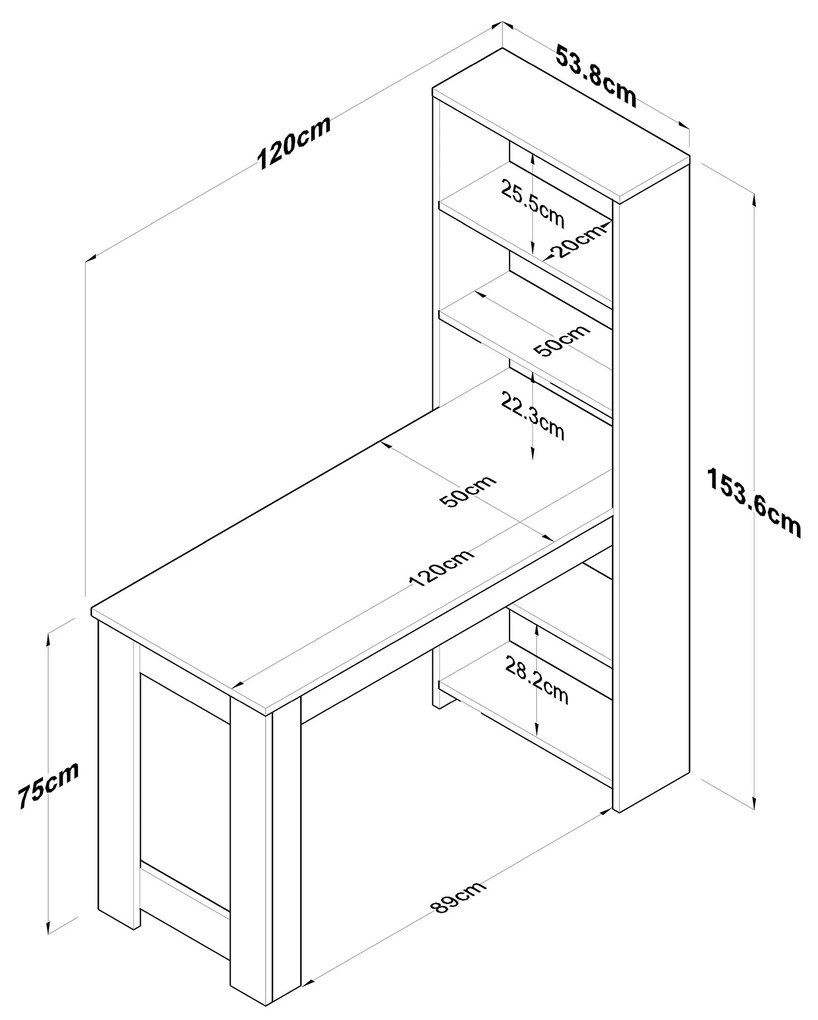 Fésülködőasztal  Baji (dió + fehér). 1072904
