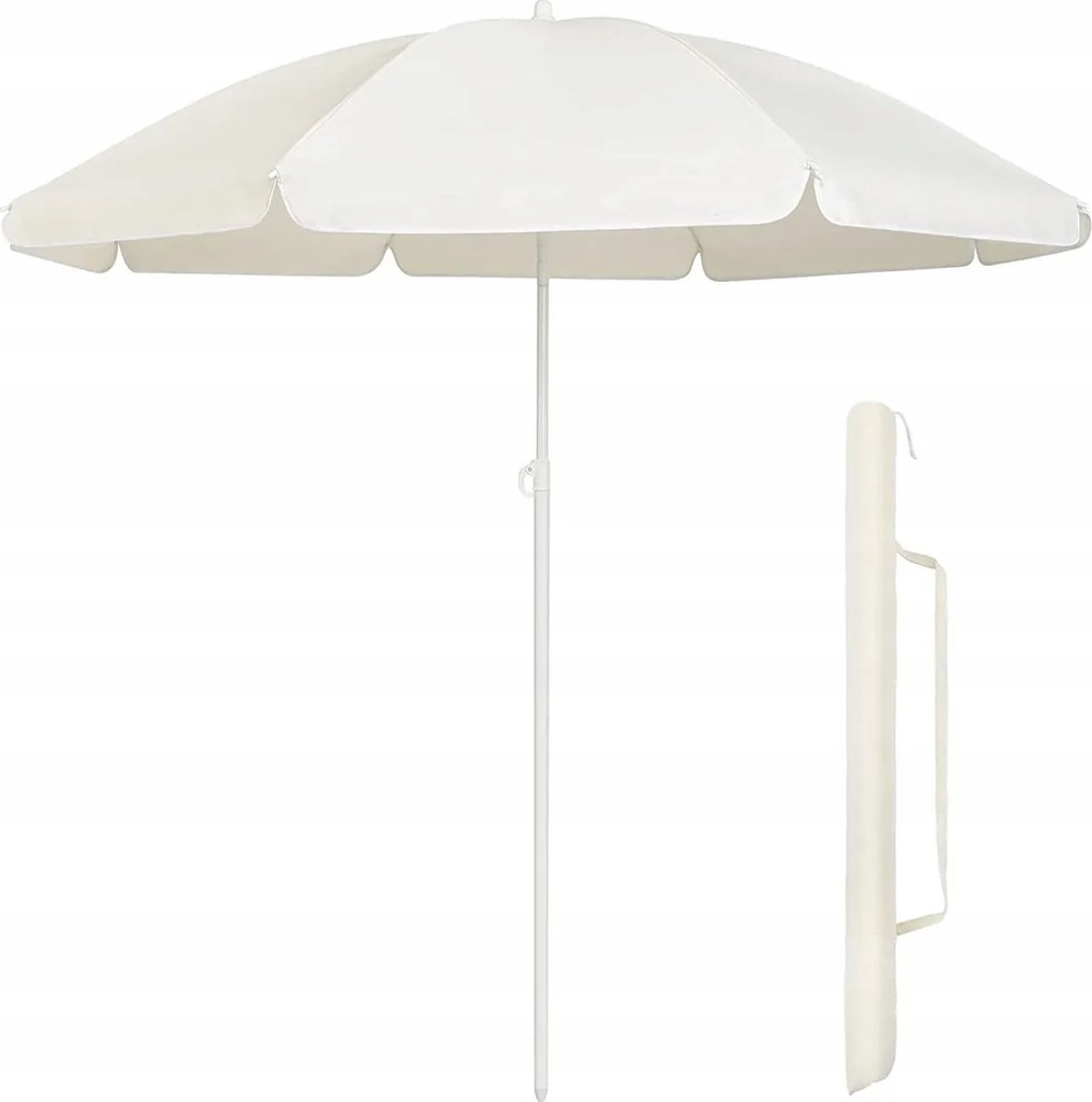 Napernyő 160cm-es összecsukható kerti napernyő kerek teraszra Uv szűrővel 20+