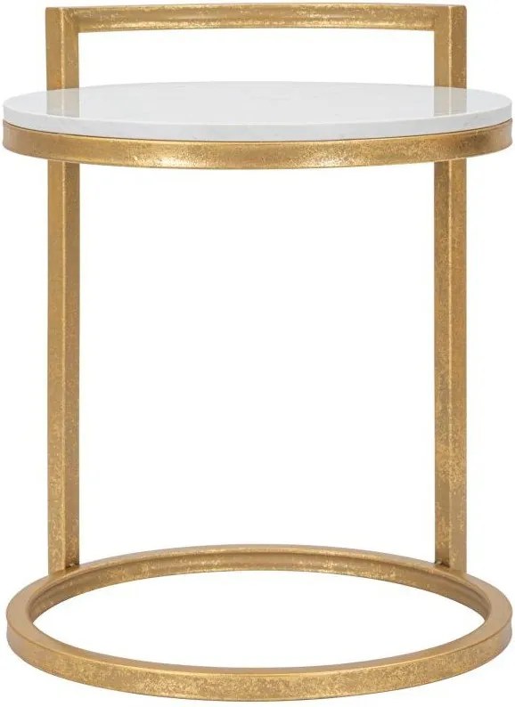 Kerek tárolóasztal márvány asztallappal ø 40,5 cm Round Marble – Mauro Ferretti