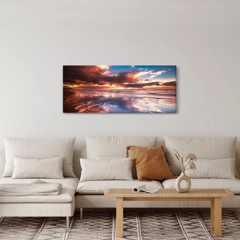 Kép - Esti strand (120x50 cm)