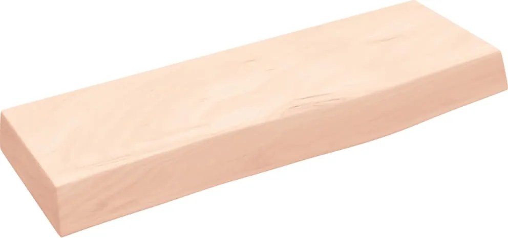vidaXL kezeletlen tömör tölgyfa fali polc 60x20x6 cm