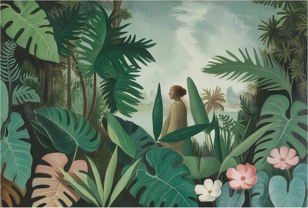 Dekoratív Fali Fotótapéta Egzotikus dzsungel 104x70 Ragasztó