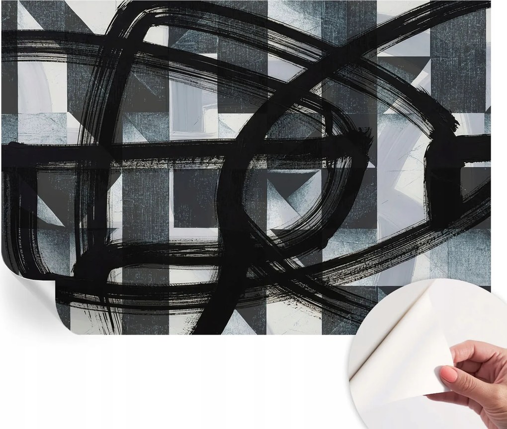 Fotótapéta Öntapadós Fali Falikép Kifejező geometria 152x104 cm