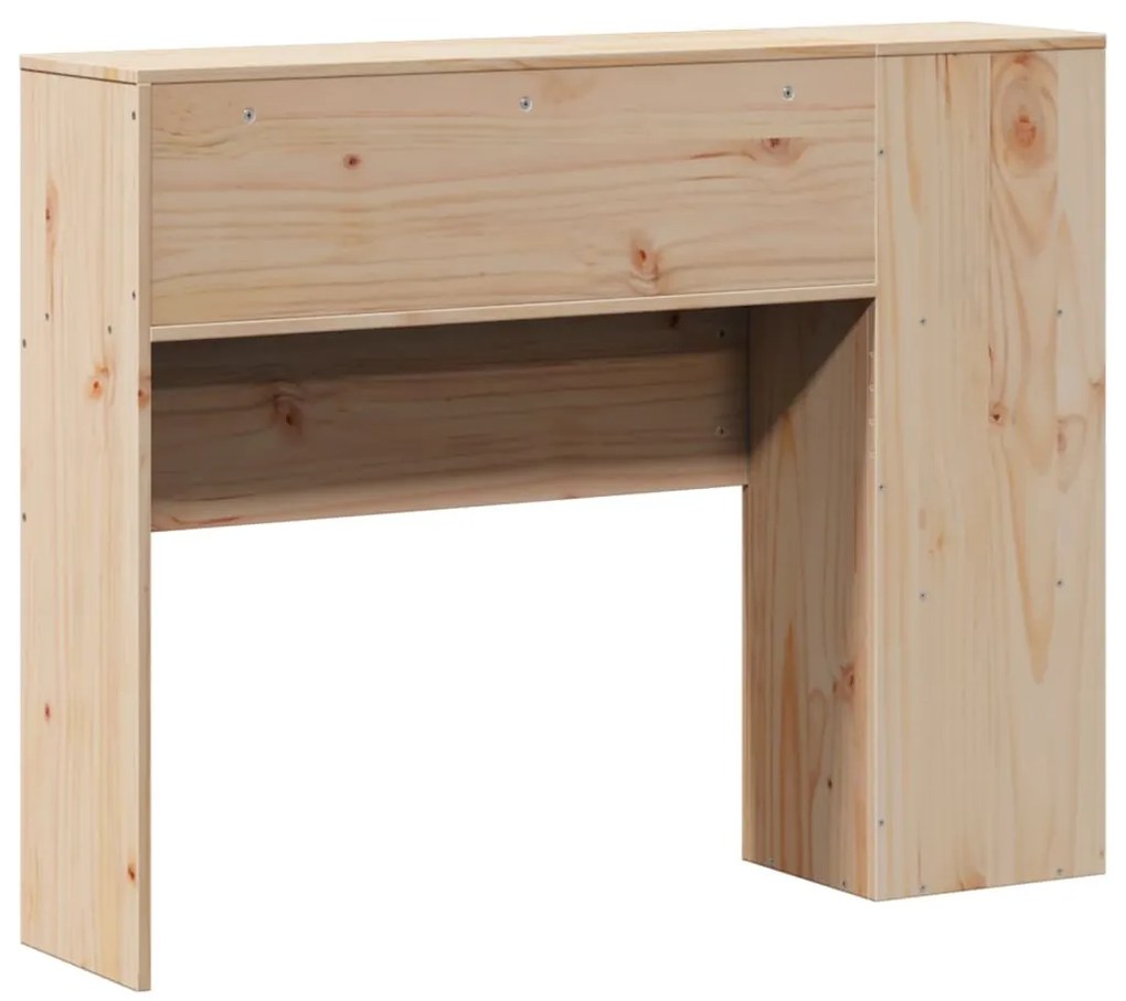 tömör fenyőfa fejtámla tárolóval 90 cm