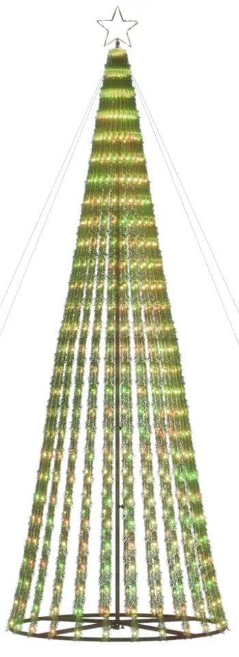 színes LED karácsonyfa 688 LED 300 cm