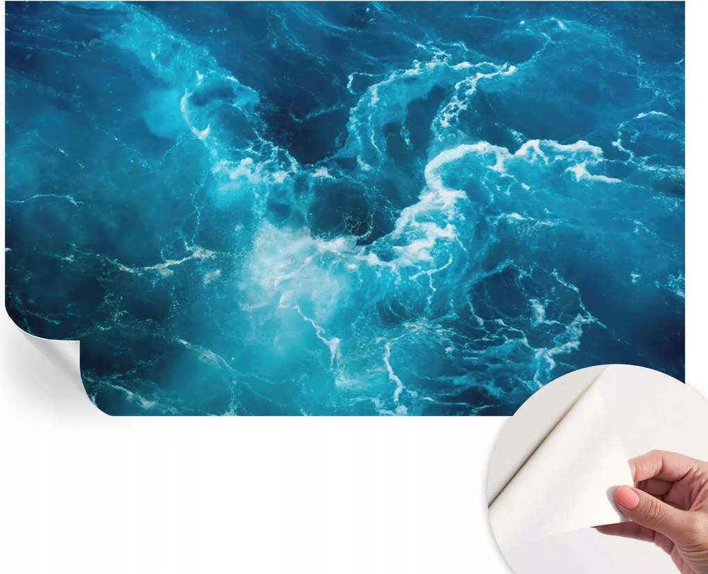 Öntapadós Dekoratív Fotótapéta Hálószobába Tengeri örvények 416x254 cm