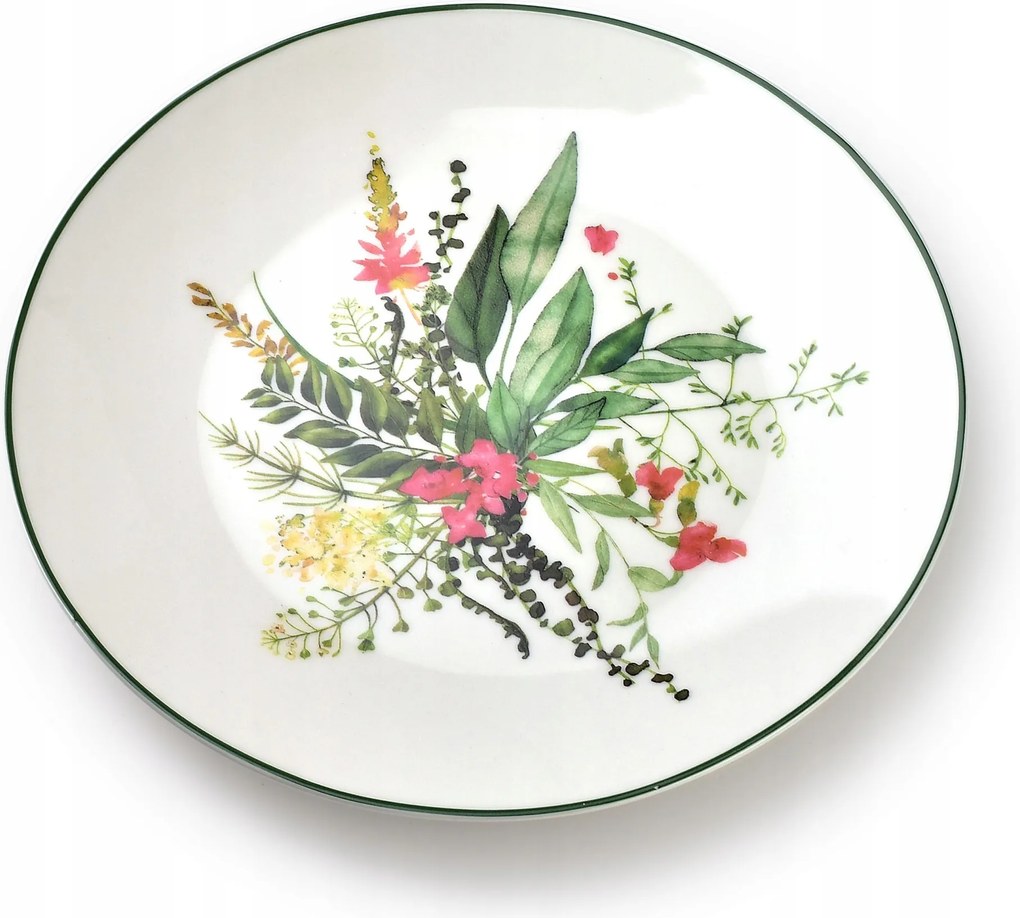 Idyllic desszertes tányér virágokkal Mondex