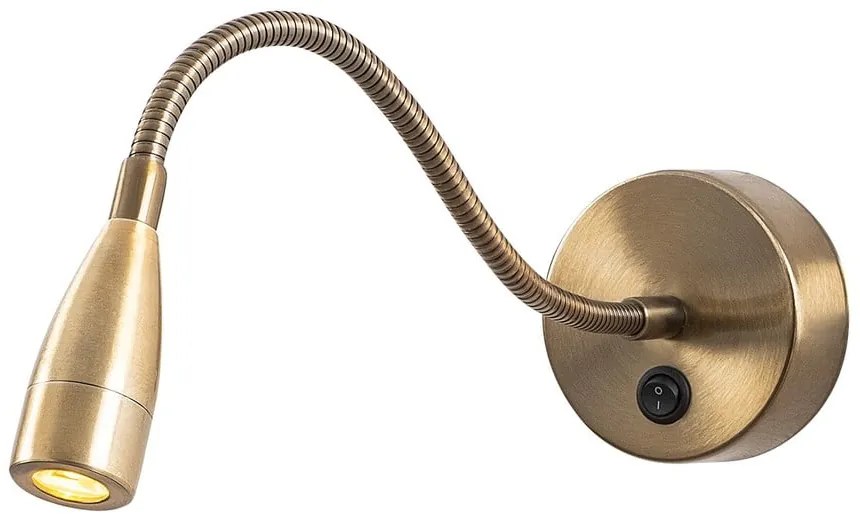 Aranyszínű LED fali lámpa Reading – Opviq lights