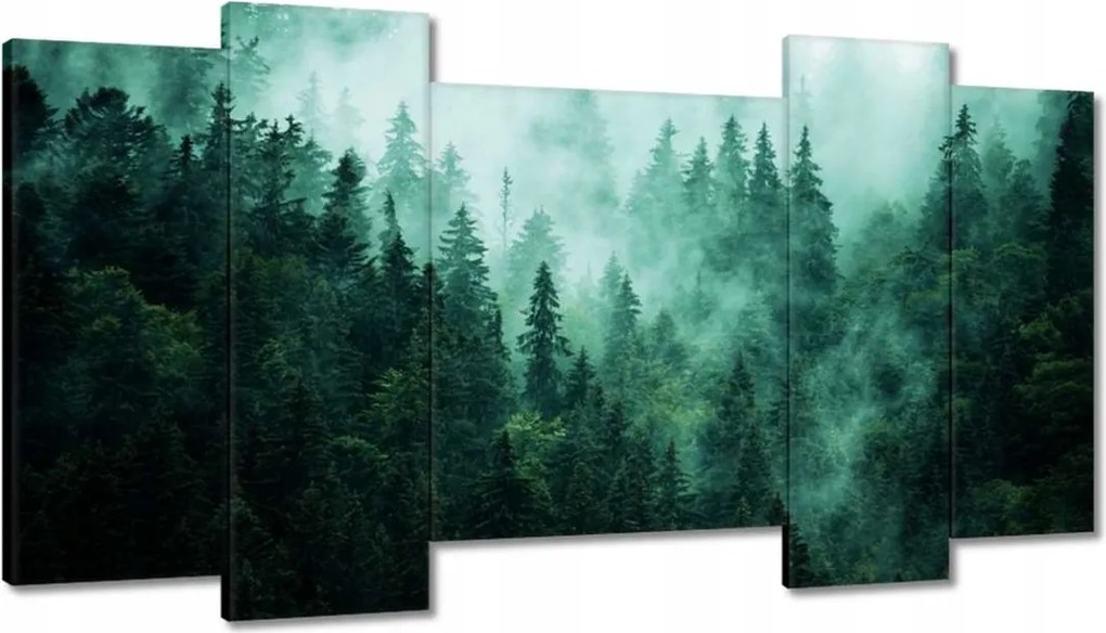 Festmények 120x65 Erdő Köd Tájkép Utazás