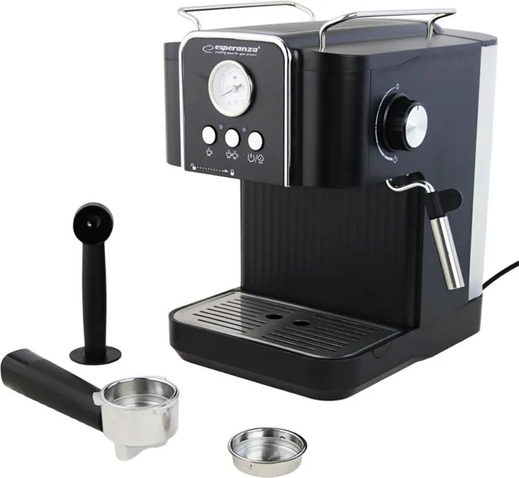 Esperanza Excelsa, 850 W, 1.8 L, Beépített tejhabosító, Espresso kávéfőző