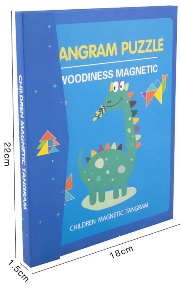 Mágneses tangram fajáték