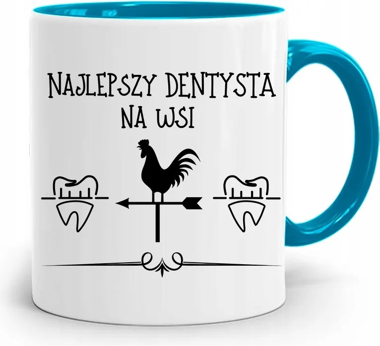 Kék Fogorvos Ajándék Bögre Vidéken A Legjobb, fényképes nyomattal