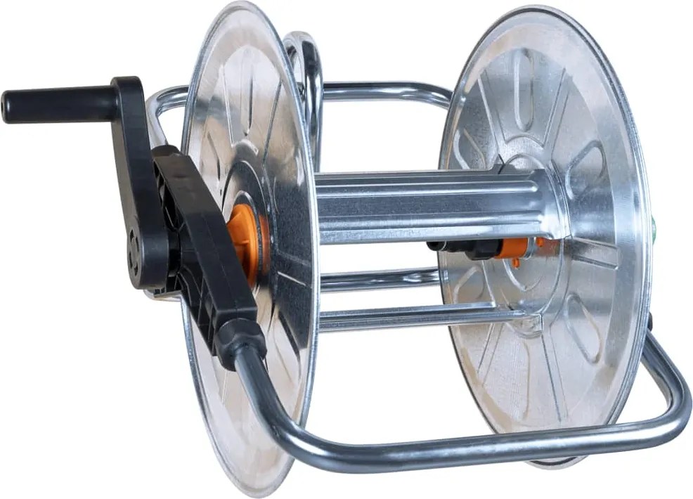 vidaXL falra szerelhető acél tömlődob 50 m 1/2" / 35 m 3/4" tömlőhöz