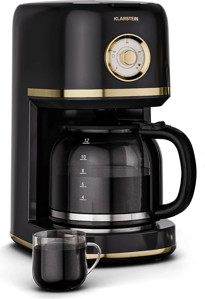 Klarstein Victoria filteres kávéfőző | 1,5 liter | Hőmérséklet-megtartó funkció | 12 csésze