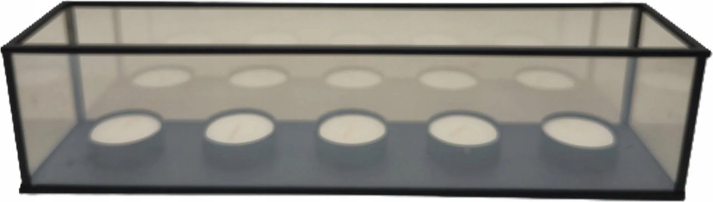 Fekete „Infinity” teamécsestartó – x5 szett üveg fém