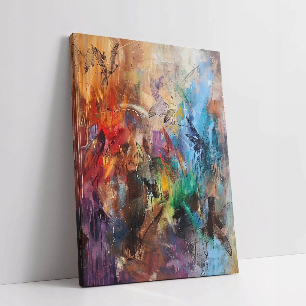 Vászonkép Absztrakt Színek Modern otthon nappali szoba 45x60