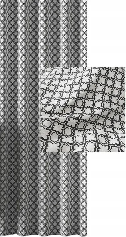 Függöny Terasz Erkély Függöny Minta Vízálló Színválaszték Szalaggal s110x260