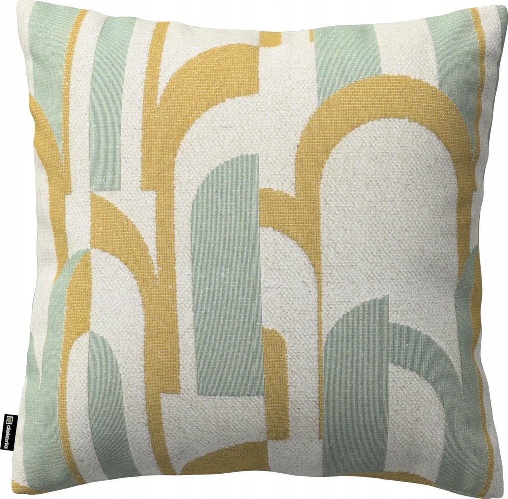 Párnahuzat 50x50 menta-sárga