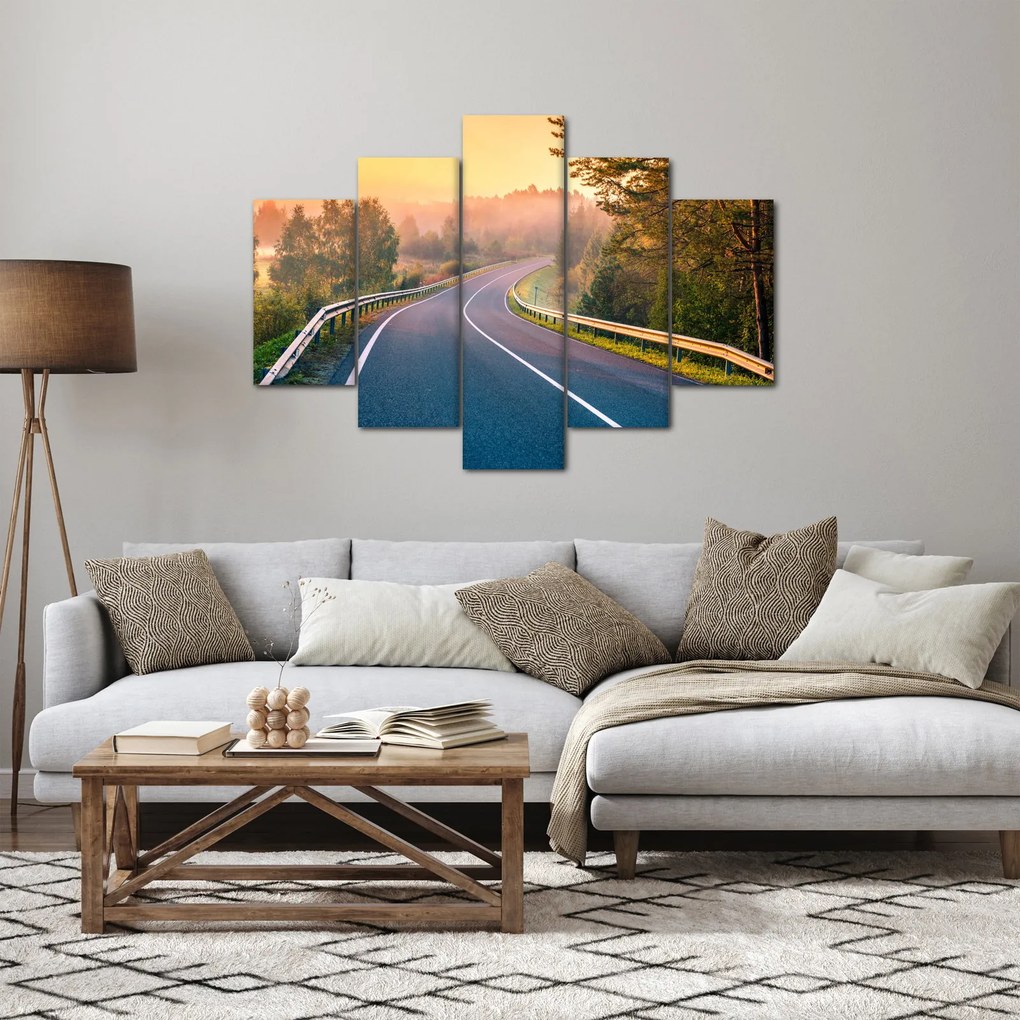 Kép - Az utazás napfelkeltekor (150x105 cm)