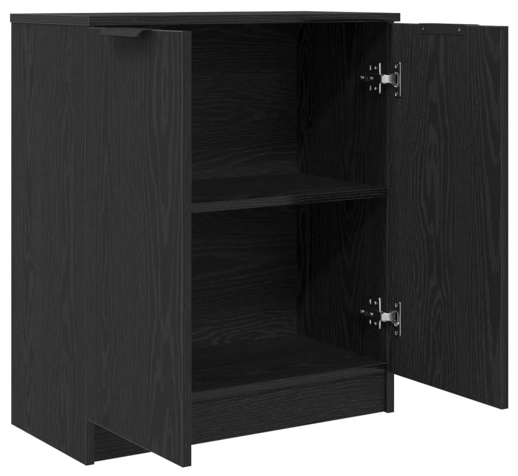 Fekete tölgy oldalszekrény 60x30x70 cm Készült faforgácsból