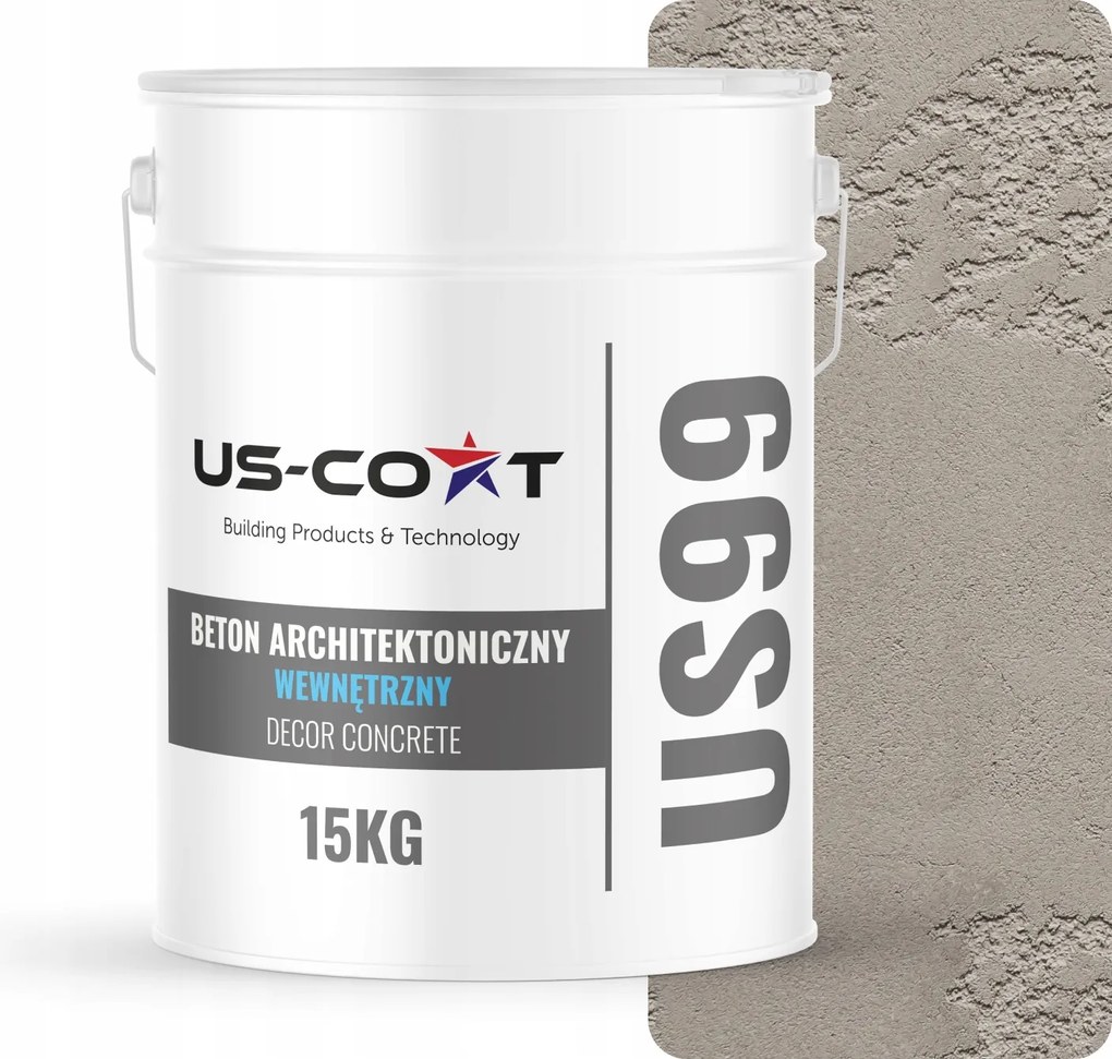 Építészeti Beton Beltéri Szürke Világos F264 10m2 15kg Vakolat Falra