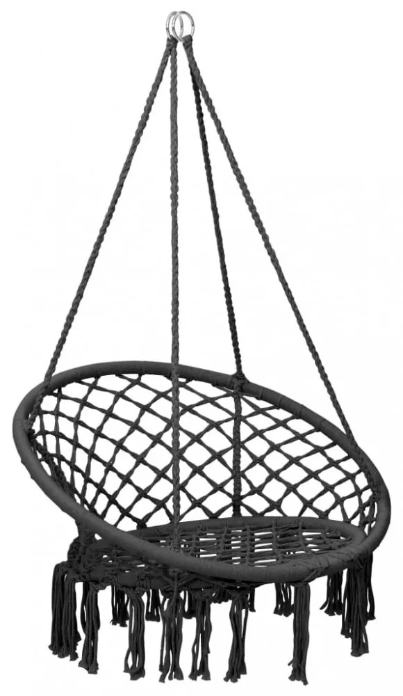 antracitszürke függőszék 80 cm