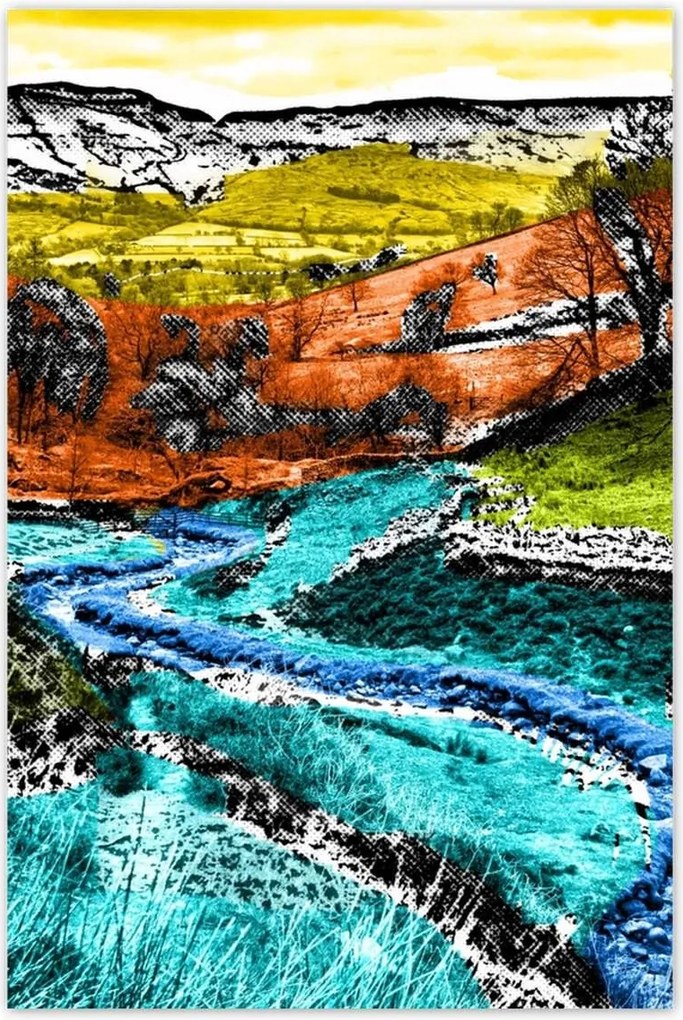 Poszterek 60x90 Tájkép képregény stílusban