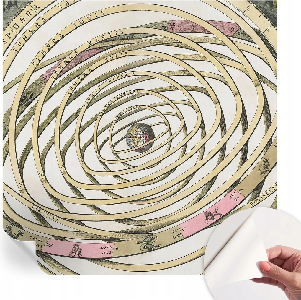 Dekoratív Öntapadós Tapéta Divatos Minták Kozmikus spirál 250x250 cm