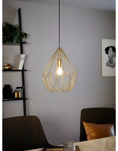 Eglo 49933 - Függeszték CARLTON 1xE27/60W/230V