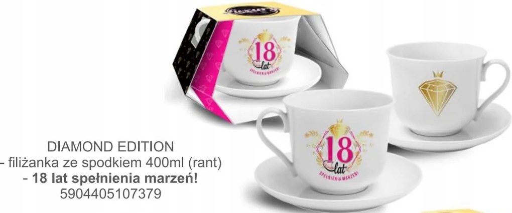 400 ml-es bögre 18 Éveseknek 18. Születésnapra